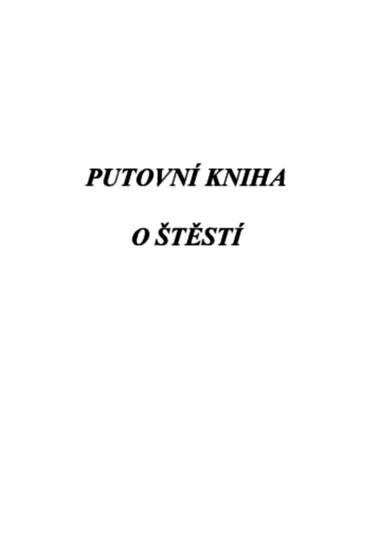 Putovní kniha o štěstí