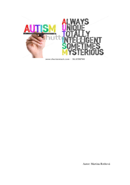 Poruchy autistického spektra - autizmus